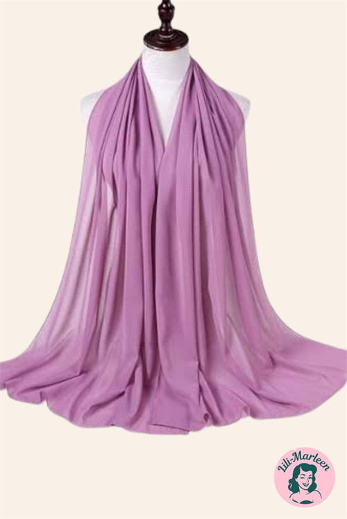 Chiffon Sjal, Støvet lilla